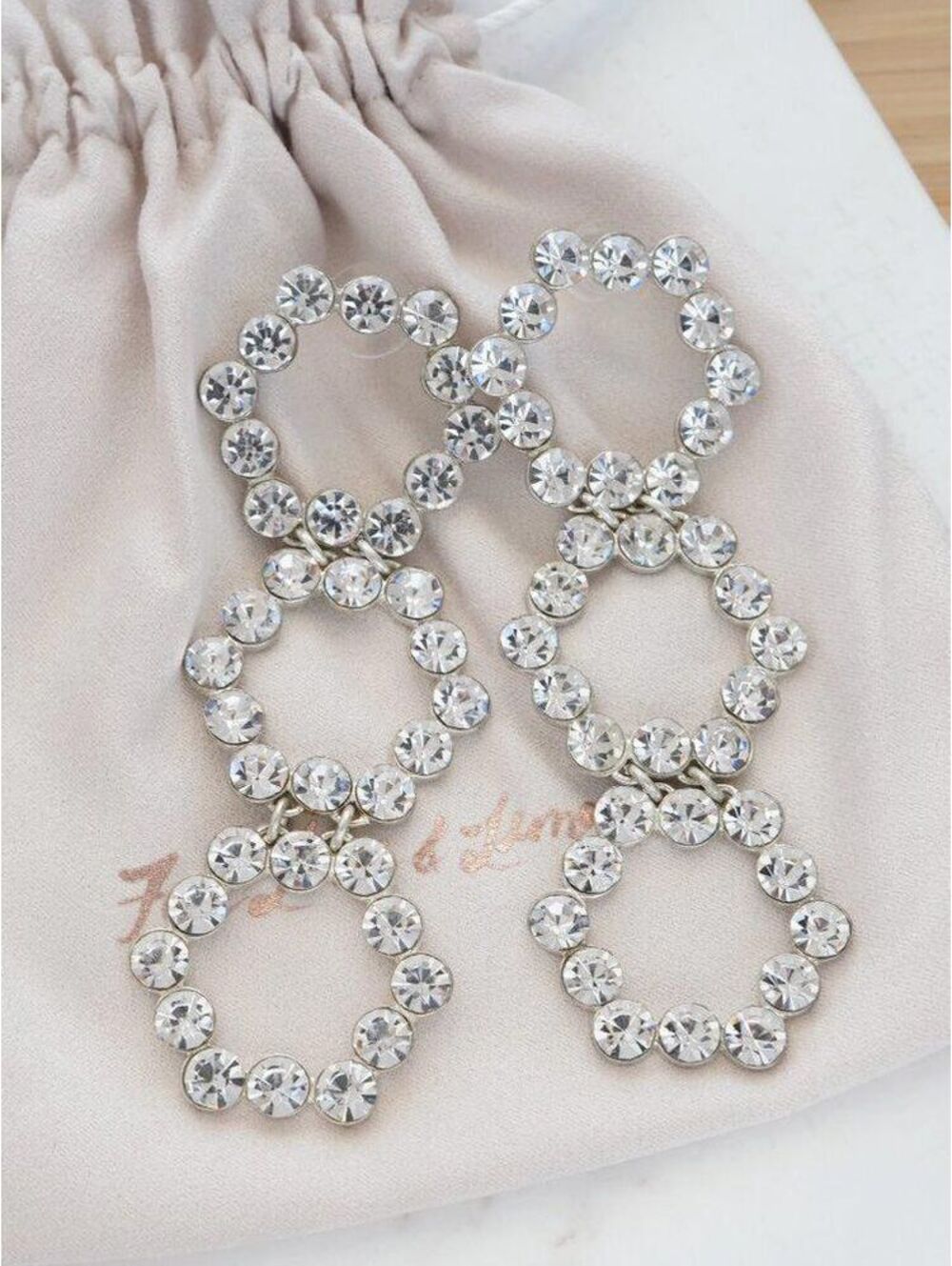 For Love & Lemons Mira Crystal Earrings